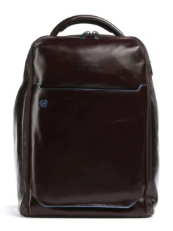 BLUE SQUARE Zaino in pelle, porta pc 14"