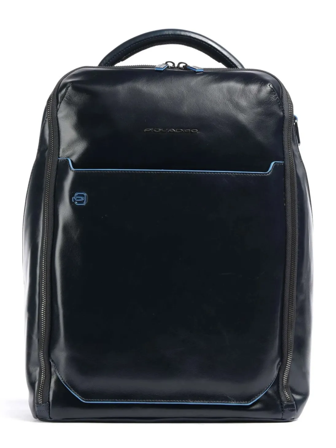 BLUE SQUARE Zaino in pelle, porta pc 14"