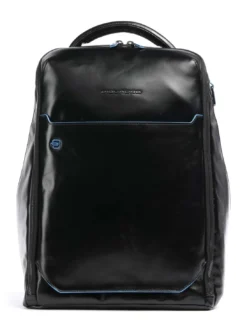 BLUE SQUARE Zaino in pelle, porta pc 14"