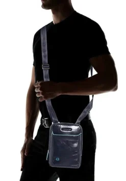 Borsello BLUE SQUARE, porta tablet, in pelle