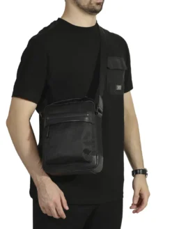 BRAD Borsello in pelle e nylon