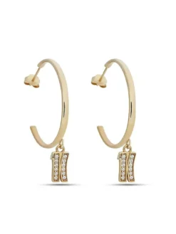 BROADWAY Orecchini cerchio con pendente