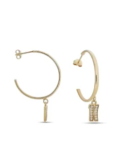 BROADWAY Orecchini cerchio con pendente