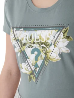 CAMELIA TRIANGLE T-shirt a maniche corte con stampa e applicazioni