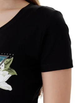 CAMELIA TRIANGLE T-shirt a maniche corte con stampa e applicazioni