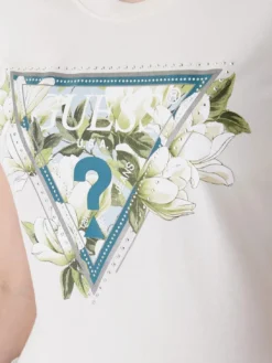 CAMELIA TRIANGLE T-shirt a maniche corte con stampa e applicazioni