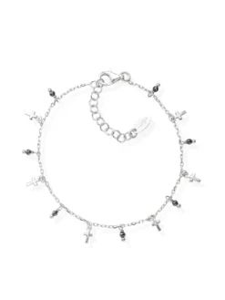 CANDY CHARM Bracciale in argento con croci