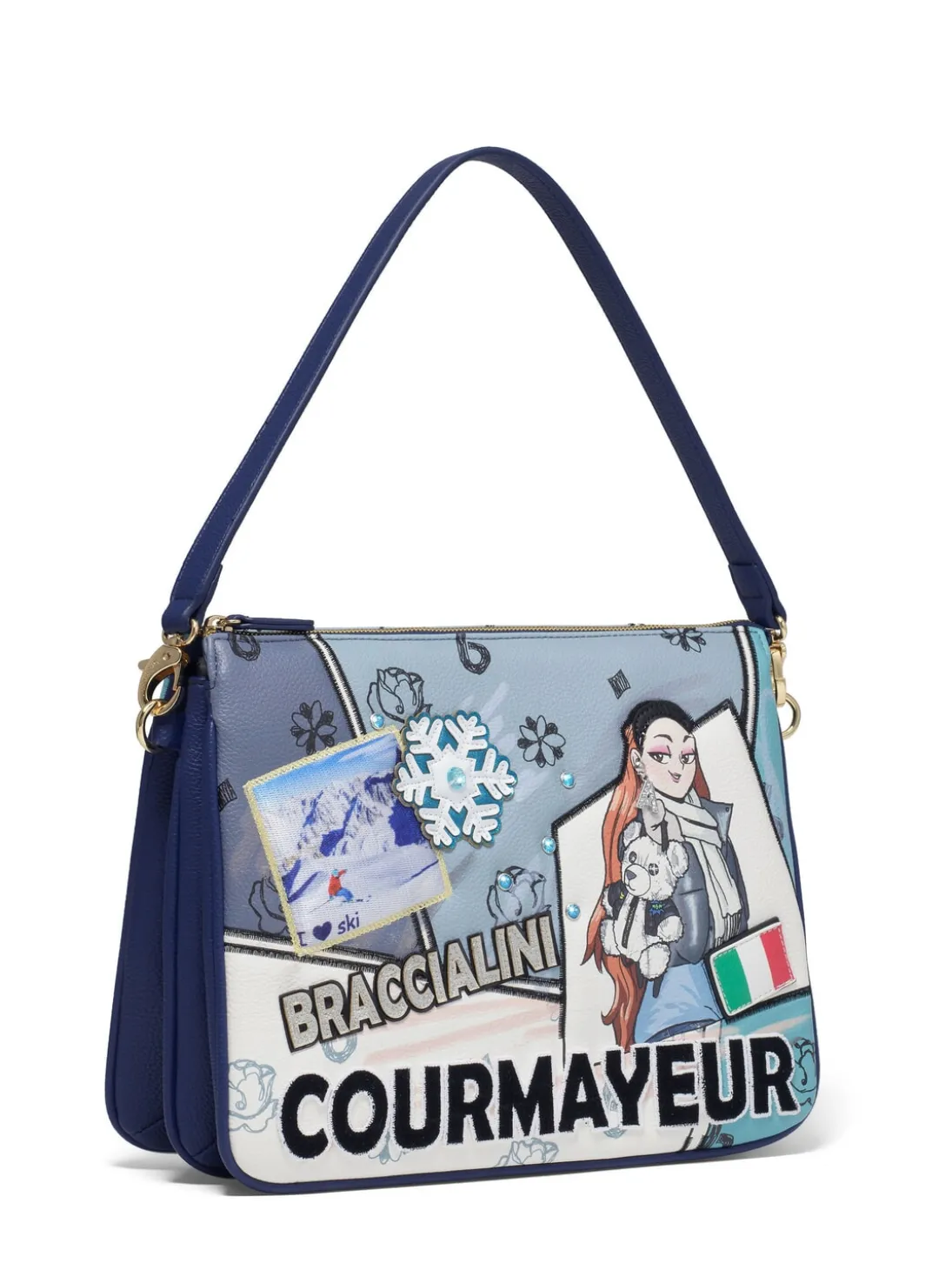 CARTOLINE Courmayeur Borsa a spalla, con tracolla