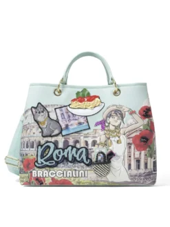 CARTOLINE ROMA Borsa a mano con tracolla