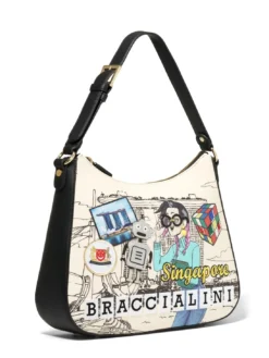 CARTOLINE SINGAPORE Borsa hobo con tracolla