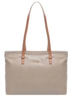 CREMONA S Borsa shopping in pelle, a spalla