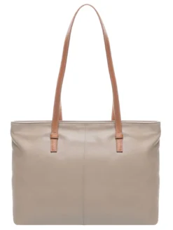 CREMONA S Borsa shopping in pelle, a spalla