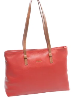 CREMONA S Borsa shopping in pelle, a spalla