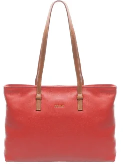 CREMONA S Borsa shopping in pelle, a spalla