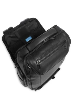 CRONUS Zaino in pelle, porta pc 14"