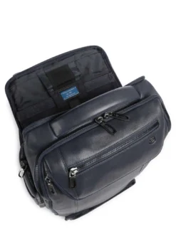 CRONUS Zaino in pelle, porta pc 14