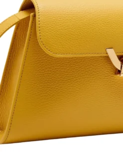 DEW Borsa media a spalla in pelle martellata
