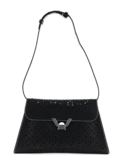 DEW COW PERFORED Borsa a spalla in pelle
