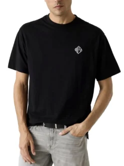 DIAMANTE LOGO T-shirt oversize a manica corta
