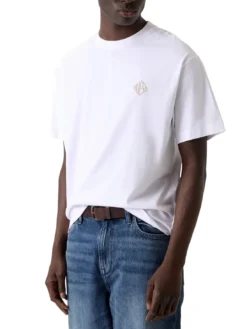 DIAMANTE LOGO T-shirt oversize a manica corta