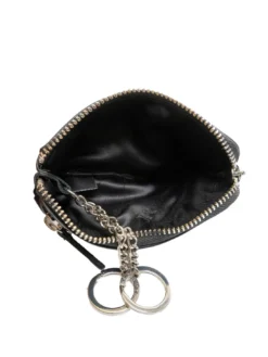 EMBOSSED LOGO Astuccio portachiavi in pelle 2 anelli