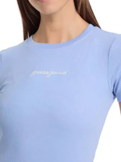 EMBRO SLIM T-shirt maniche corte a costine