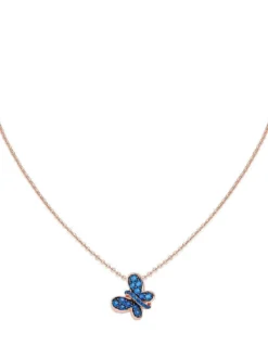 FARFALLE Collana con zirconi blu