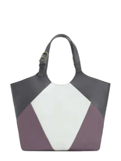 FLOW Borsa a spalla in pelle stampata