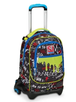 GANG BORN TO FUN BOY Zaino trolley sganciabile, 3 ruote
