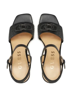GANIKA Sandali alti con fascia in rafia