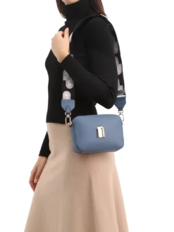 GARDENIA Borsa camera case in pelle stampa keria