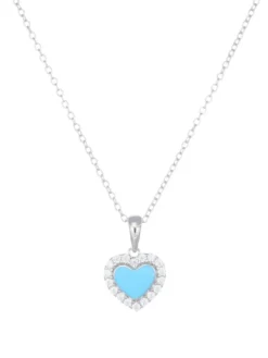 GIOIA DI MAMMA Collana con cuore smaltato e zirconi