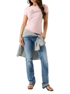 GLITTER LOGO T-shirt a manica corta, glitterata