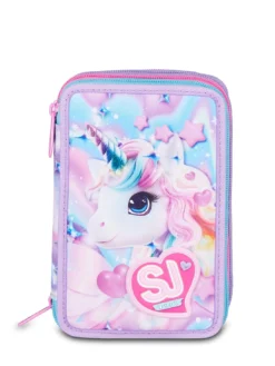 GLOW LED UNICORN GIRL Astuccio con Kit Scolastico