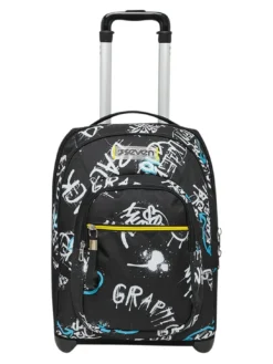 GRAFFITI BOY Zaino trolley 2 ruote, fisso