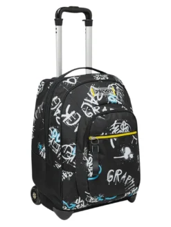 GRAFFITI BOY Zaino trolley 2 ruote, fisso