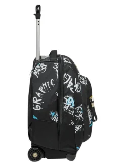 GRAFFITI BOY Zaino trolley 2 ruote, fisso