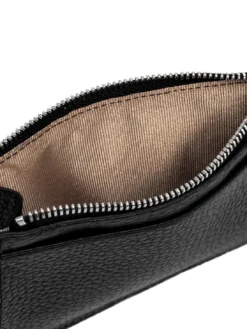 GRAIN Portafoglio piatto in pelle con zip