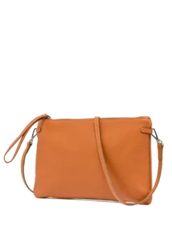 HERMY Borsa busta in pelle con tracolla