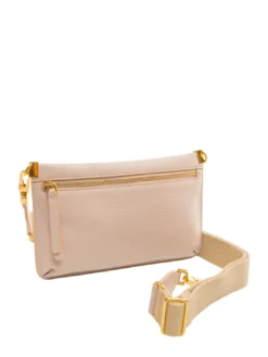 HYLE Borsa piatta piccola in pelle a tracolla
