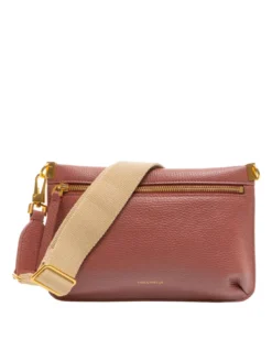 HYLE Borsa piatta piccola in pelle a tracolla