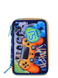 JOYFUL PINS BOY Astuccio con Kit Scolastico