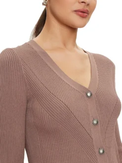 KAILEY Cardigan a costine con bottoni