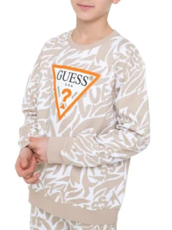 KIDS ACTIVE Felpa girocollo con stampa all over
