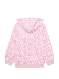 KIDS Felpa con cappuccio logo all over