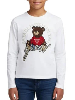 KIDS T-shirt manica lunga con orsetto