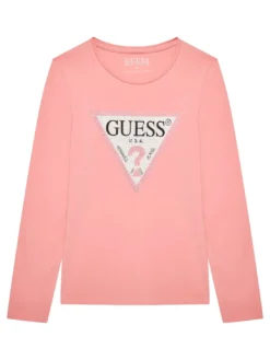 KIDS T-shirt manica lunga con strass