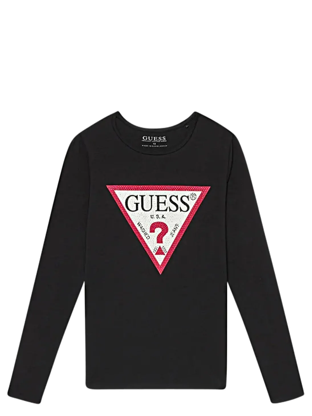 KIDS T-shirt manica lunga con strass