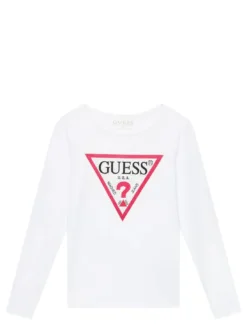 KIDS T-shirt manica lunga con strass