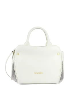 KIM Borsa media con inserti maglia metallica